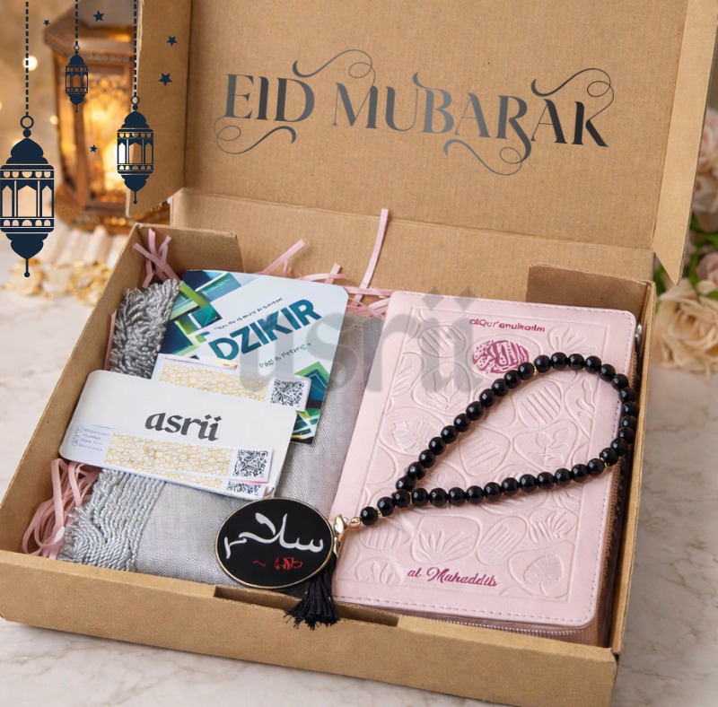 Hampers Noor Hampers Lebaran Qur'an A6 Al Muhaddist Zipper | Hampers Idul Fitri