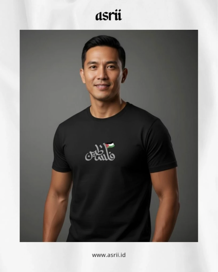 Kaos Palestina teks Arab